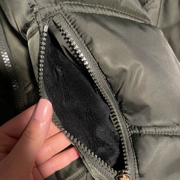 Green Nautica Mid Length Coat - Picture 5 of 7